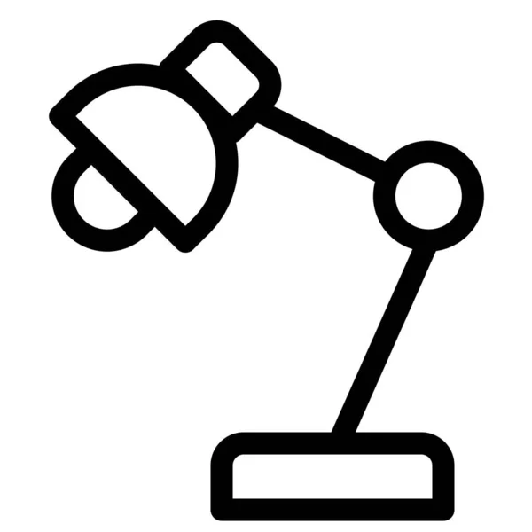 Přenosná Nastavitelná Kancelářská Stolní Lampa — Stockový vektor