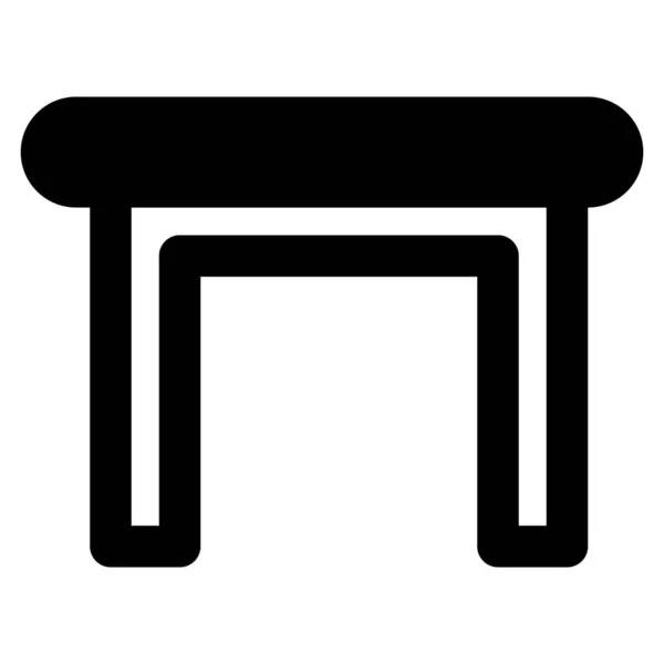 Stůl Kus Nábytku Pro Servírování — Stockový vektor