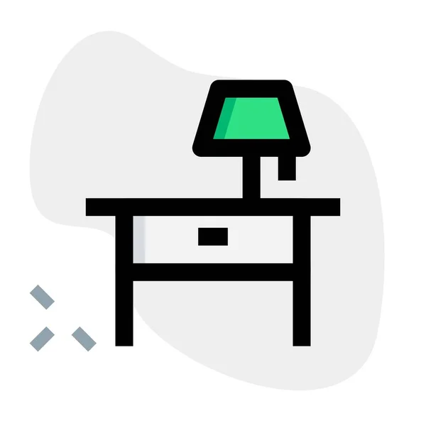 Nightstand Bedroom Lamp — Stock Vector