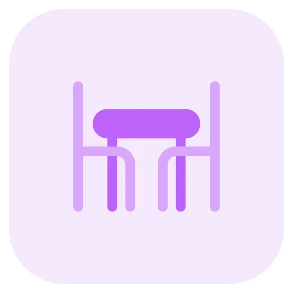 Petite Table Bois Pour Salle Manger — Image vectorielle