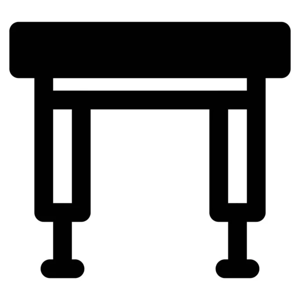 ガーデンエリア用ポータブル折りたたみテーブル — ストックベクタ