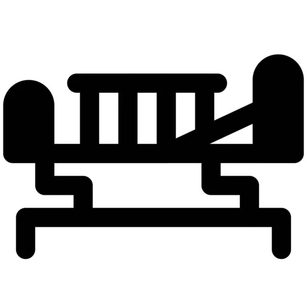 Ліжко Призначене Відпочинку Колінах Спині — стоковий вектор
