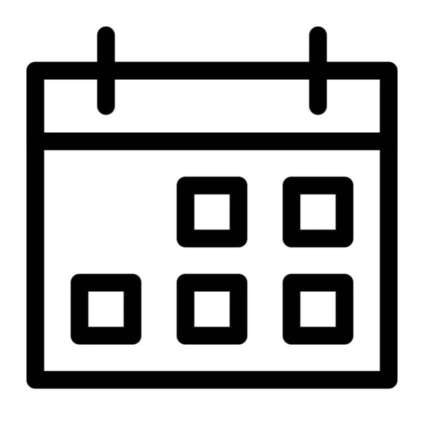 Kantoorkalender Voor Dienstregelingsplannen — Stockvector