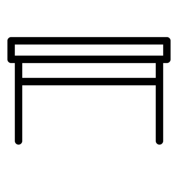 Konyhában Étkezésre Használt Kis Asztal — Stock Vector