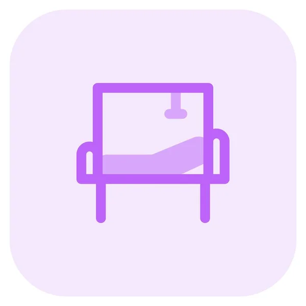 Πτυσσόμενο Κρεβάτι Για Θεραπεία Καταγμάτων — Διανυσματικό Αρχείο