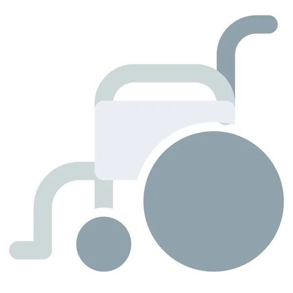 Hareket Desteği Için Tekerlekli Sandalye Kullanılıyor — Stok Vektör