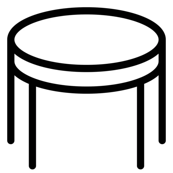 Tavolino Compatto Salotto — Vettoriale Stock