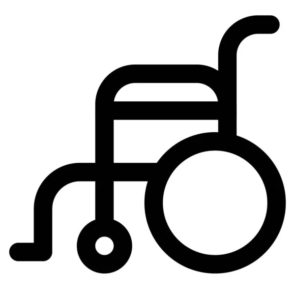 Hareket Desteği Için Tekerlekli Sandalye Kullanılıyor — Stok Vektör