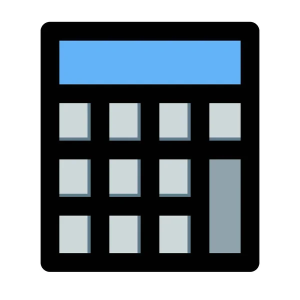 Calculatrice Équipement Utilisé Pour Calcul — Image vectorielle
