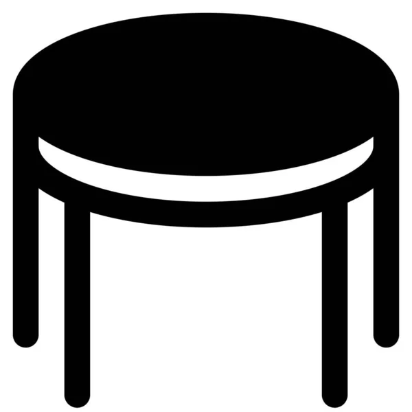 リビングルーム用のコンパクトサイズのコーヒーテーブル — ストックベクタ