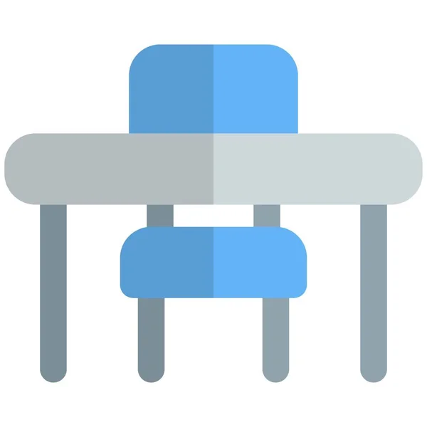 Set Desk Chair Writing — Stock Vector