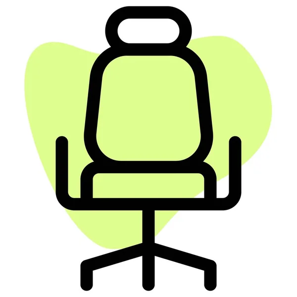 Cadeira Escritório Longa Ergonômica Para Relaxamento — Vetor de Stock
