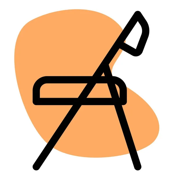 Chaise Pliante Portable Pour Rassemblements — Image vectorielle