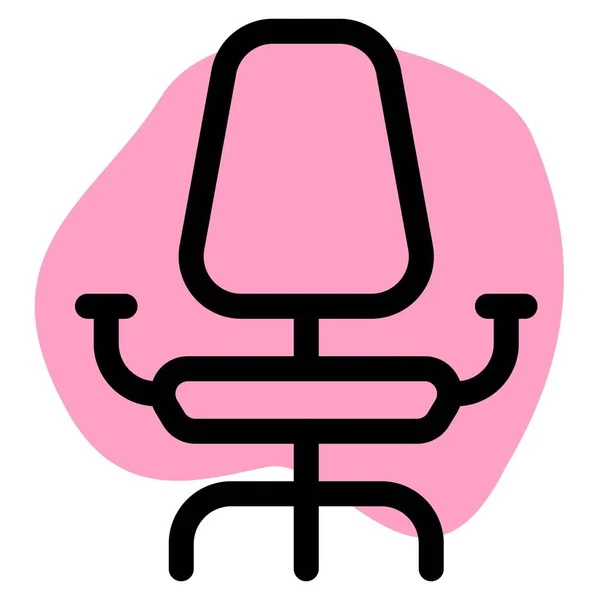 Bequemer Sessel Für Büro Und Arbeitsplatz — Stockvektor