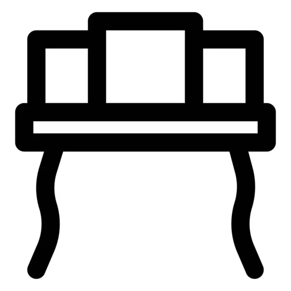 Schreibtisch Robusten Retro Design — Stockvektor