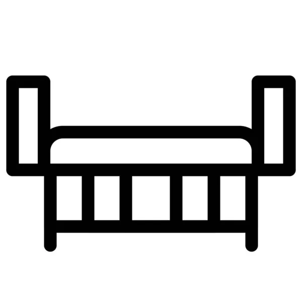 Ліжко Невеликого Розміру Педіатричних Палат — стоковий вектор