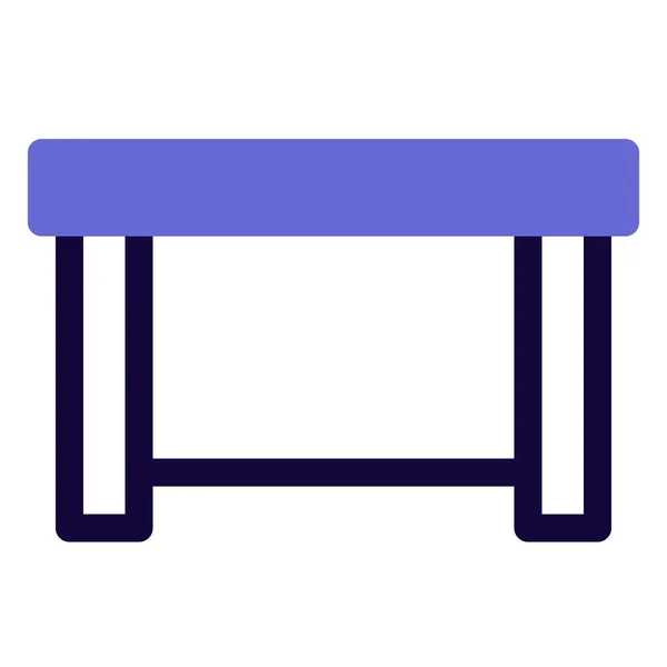 Plochý Stůl Pro Domácí Kuchyně — Stockový vektor