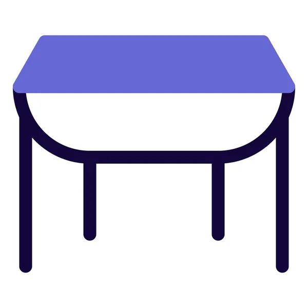 Gateleg Stůl Běžně Používaný Pro Stolování — Stockový vektor