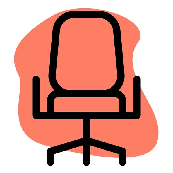 Chaise Bureau Large Pour Confort — Image vectorielle