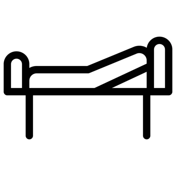 Medical Fowler Bed Headboard — Stock Vector