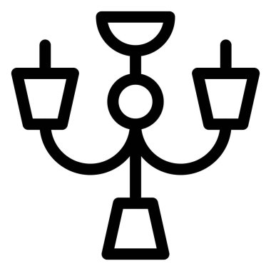 Aydınlatma için klasik kristal avize.