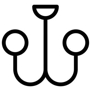 Tavanda asılı şık bir lamba armatürü..