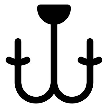 Ortam aydınlatması için kullanılan antik mum tutacağı.