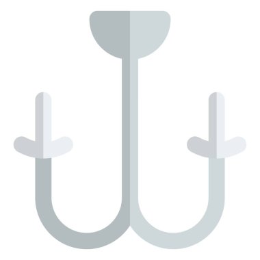 Ortam aydınlatması için kullanılan antik mum tutacağı.