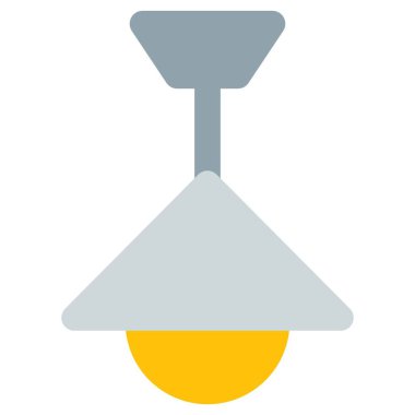 Çatıya asılmış lamba armatürü..