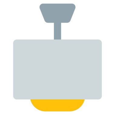 İç tasarım için duvara avize monte edilmiş..