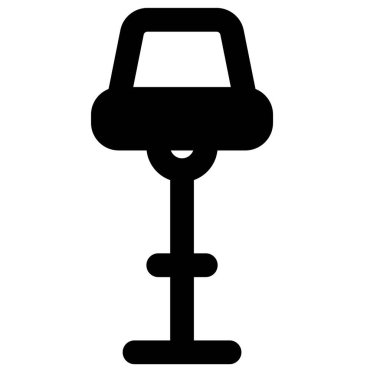 Oda için yer ayıran köşe lambası.