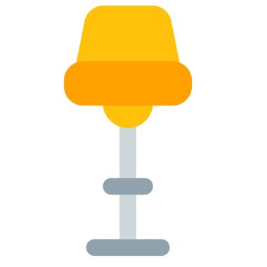 Oda için yer ayıran köşe lambası.