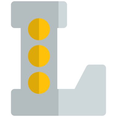 Dekoratif dizaynlı L şeklinde başucu ışığı.