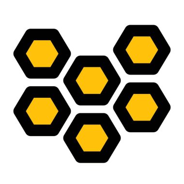 Altıgen çerçeveli dekoratif lamba.