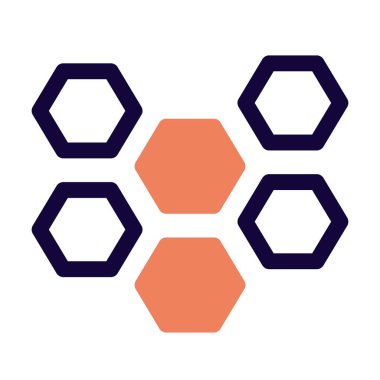 Altıgen çerçeveli dekoratif lamba.