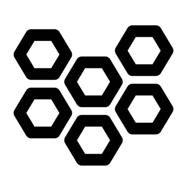 Altıgen çerçeveli dekoratif lamba.