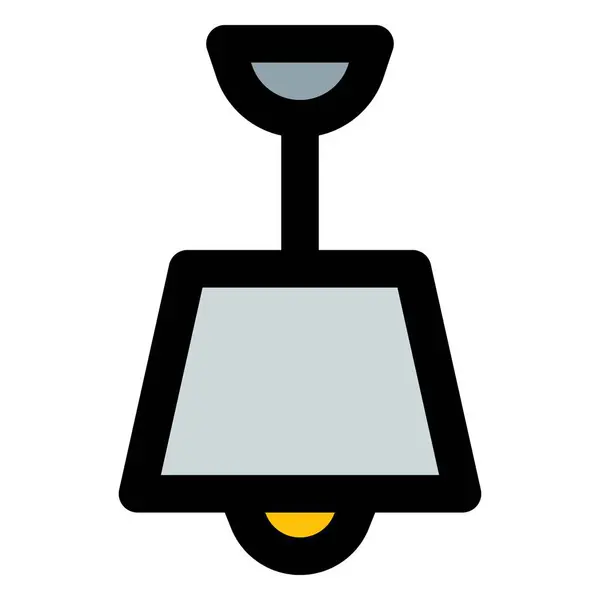 Lampe Ombragée Lustre Ancienne — Image vectorielle