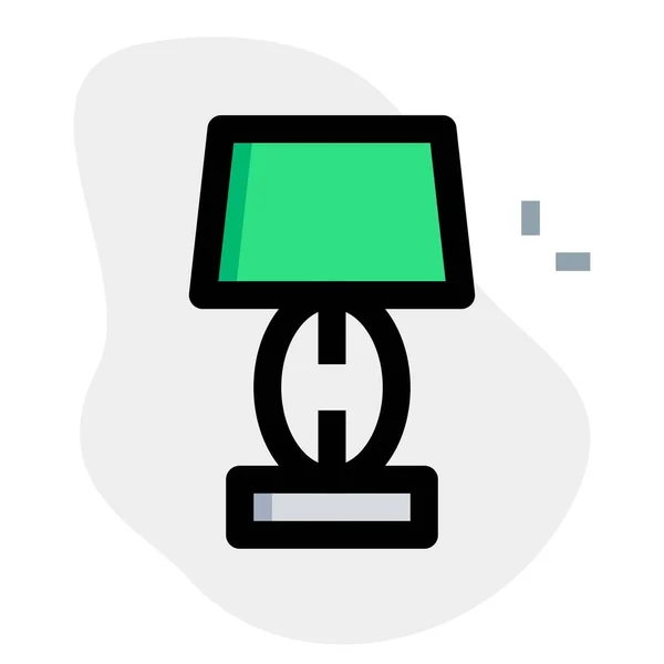 Stolní Lampa Stínu Pro Osvětlení Interiéru — Stockový vektor