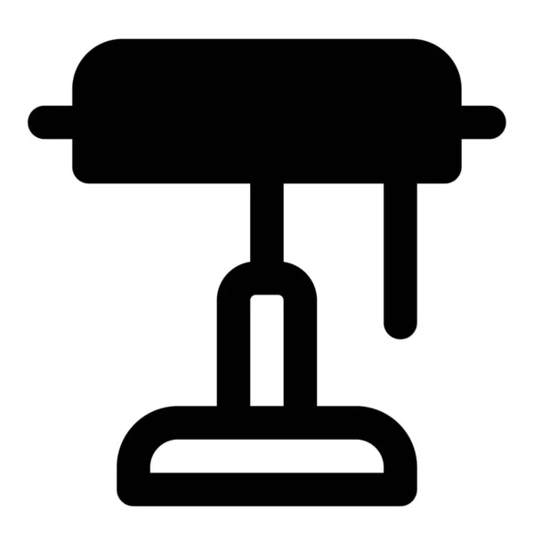 Verwendete Tischleuchte Zur Aufhellung Schwacher Bereiche — Stockvektor