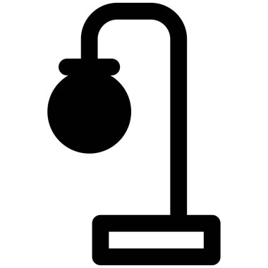 Şık bir masa lambası, dekoratif bir aksesuar..