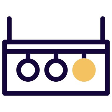 Salon içi için asma ışıkları ayarlandı