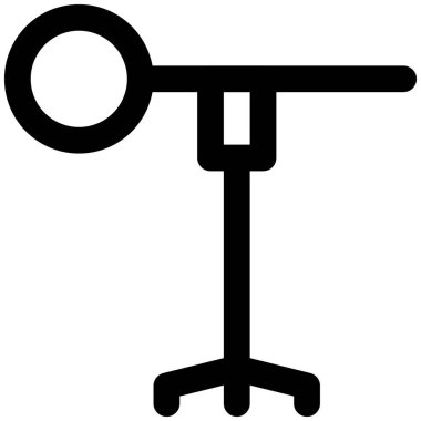 Ameliyat odası için cerrahi lamba standı.