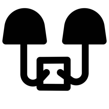 Işıklar için duvara monte edilmiş tutucu.