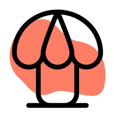 Oda dekoru olarak kullanılan kubbe şekilli lamba.