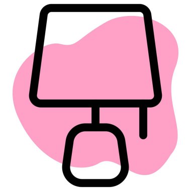 Bütünleşik anahtarı olan sağlam bir lamba.