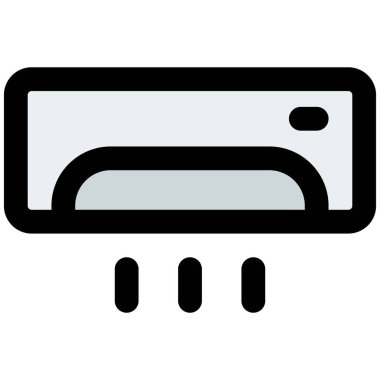 Soğutmak için duvara monte edilmiş klima..