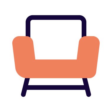 Oturma odası için yan dinlenme yeri olan şık bir koltuk..