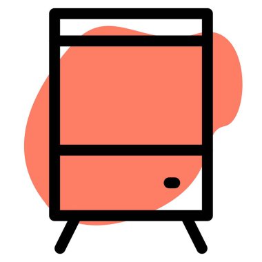 Sıkıştırılmış ahşap dolap veya dolap.