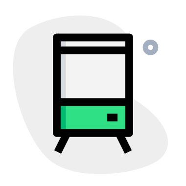 Sıkıştırılmış ahşap dolap veya dolap.