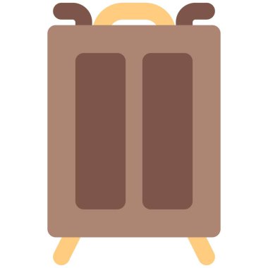 Eski moda ahşap gardırop ya da gardırop.